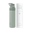 24oz 316L Stainless Steel Insulated Water Bottle | Smooth-flow oval spout, One-hand flip lid, Easy carry handle, Easy to clean, Sweat-proof exterior, Teal - color: Teal