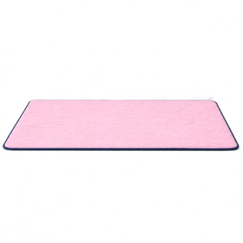 Reusable Guinea Pig C&C Cage Liner – Pink Fleece Bedding with Absorbent Core & Waterproof Bottom – Fits C&C 2x4 Guinea Pig Cages – Ideal for Small Animal Homes (Pink, 2X4 C&C)