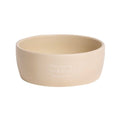 Pearhead Ceramic Cat Bowl, Holds 12 oz, Taupe Meow Design - color: Taupe "Meow", size: Single Bowl