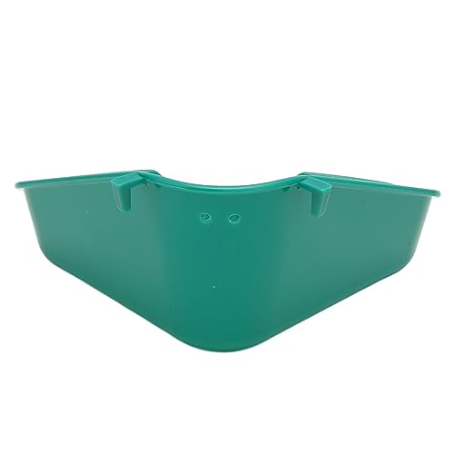Corner Litter Pan Small Animal Litter Box Fanshaped Rabbit Corner Toilet Box Potty Trainer for Guinea Pigs Chinchilla Ferret Galesaur Rats and Other Small Animals (S)