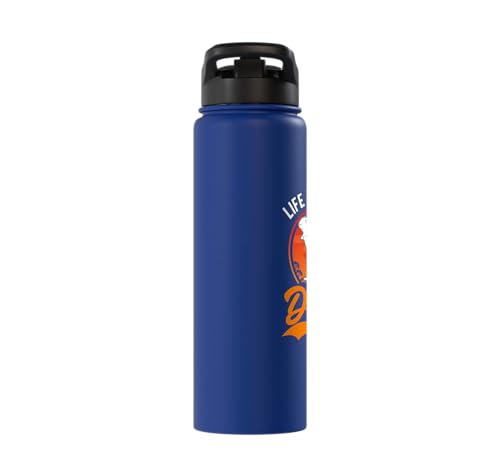 Life is better with an Degu Stainless Steel Insulated Water Bottle - color: Royal Blue