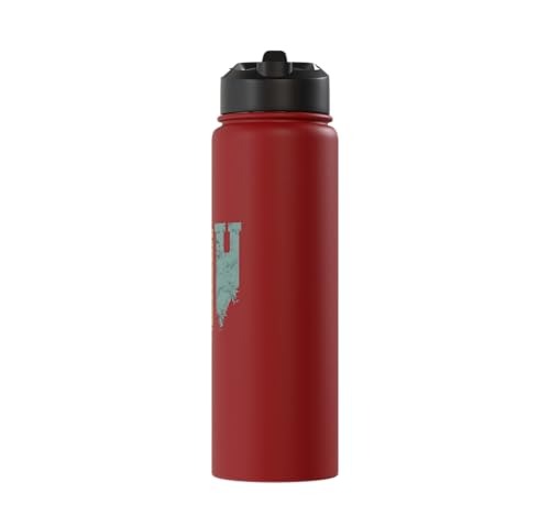 Degu Owner Retro Chilean Rodent Degus Stainless Steel Insulated Water Bottle - color: Red