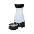 PetSafe Healthy Pet Water Station, 64 oz, Stainless Steel Bowl, Small | Gravity-Fed Pet Water Fountain Keeps Cats or Small Dogs Hydrated, Stainless Steel Bowl Is Dishwasher Safe - size: Small