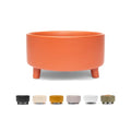 Waggo Uplift Ceramic Dog Bowl for Small Medium and Large Breeds - Heavyweight and Durable Pet Food and Water Dish Crock, Dishwasher Safe, Modern, Elevated Feeder (Small, Teracotta) - color: Teracotta, size: Small