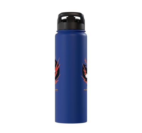 Sonic the Hedgehog 3 - Shadow "Fueled by Chaos" Stainless Steel Insulated Water Bottle - color: Royal Blue