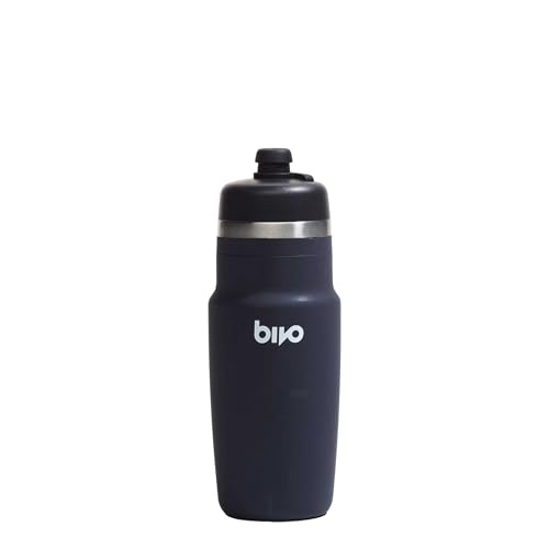 Bivo One 21oz Non Insulated Stainless Steel Bike Water Bottle - Lightweight for Cycling, Travel, Kids - No Plastic Taste, Fits Most Cages, Dishwasher Safe - (Black) - color: Black