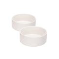 SPUNKYJUNKY 13.5OZ Ceramic Dog and Cat Bowl, Modern Cute Weighted Food Water Bowl for Replacement White (2 Pack) - color: White, size: 1.7 CUPS × 2