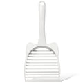 CatGuru Cat Litter Scoop, Jumbo Litter Scoop, Litter Scooper with Deep Shovel & Long Handle, Super Fast Sifter, Durable Kitty Litter Scoop, Cat Stuff, Kitten Supplies (White) - color: White