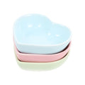 POPETPOP 3Pcs Hamster Food Bowl, Ceramic, Heart-Shaped Pet Feeder, Sufficient Quantity, Compact Size, Wide Application