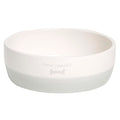 Pearhead Ceramic Bone Appétit Dog Bowl, Small/Medium 2.25 Cups/ 18 oz, Gray - color: Gray Bone Appetit Bowl, size: Small