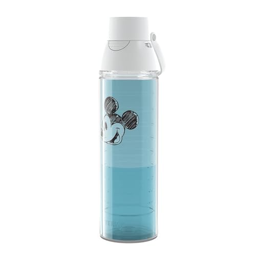 Tervis 24oz Tritan Water Bottle | Disney - Mickey Mouse Model | Made in USA, Leakproof, Double-wall Insulated, Shatterproof, BPA-Free, Dishwasher Safe, Fits Most Cupholders, Gifts under $35 - color: Clear, size: 24oz - 1pk