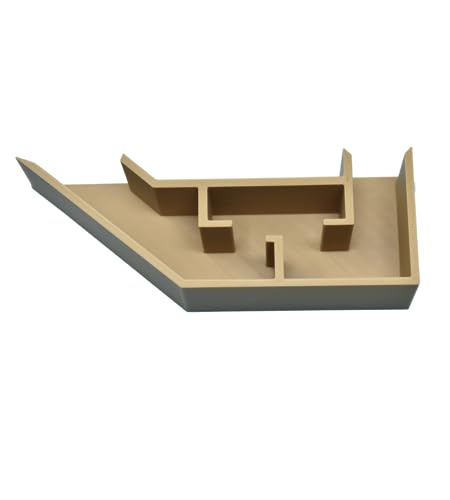 Aquarium Underground Tunnel | Fish & Shrimp Hideout for Aquariums | Unique Underground Viewing Tunnel | Made in USA (Tan) - color: Tan