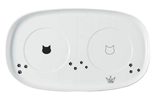 Necoichi Raised Cat Bowl Dining Tray (Bowl Set with Dining Tray)