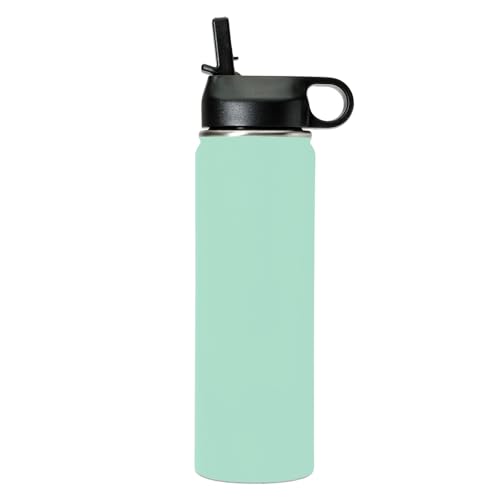 LaserGram Personalized 20oz Water Bottle, Tree Frog (Teal) | Engraved Gift, Vacuum Insulated Stainless Steel, Flip-Top Straw Lid, Laser Engraved With Your Name - color: Teal, size: 20 Ounces