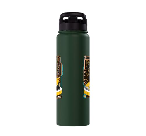 Sonic Racing CrossWorlds - Tails Stainless Steel Insulated Water Bottle - color: Dark Green