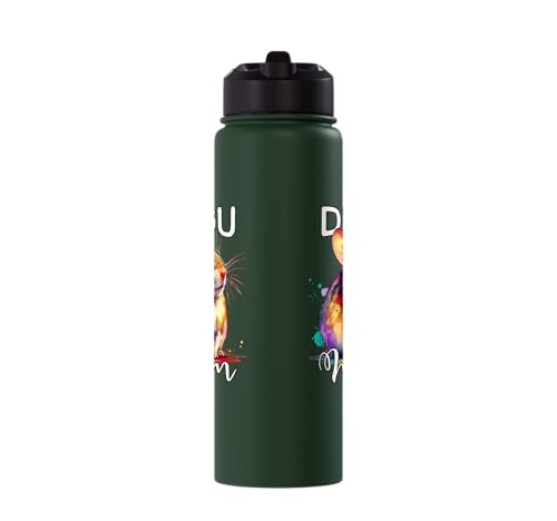 Degu Mom Degu Stainless Steel Insulated Water Bottle - color: Dark Green
