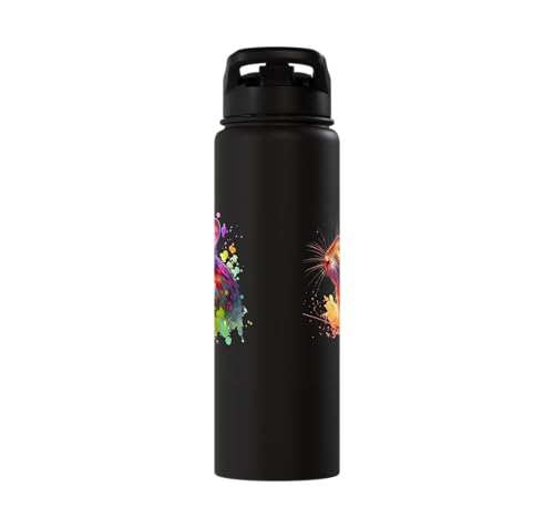 Degu Stainless Steel Insulated Water Bottle - color: Black