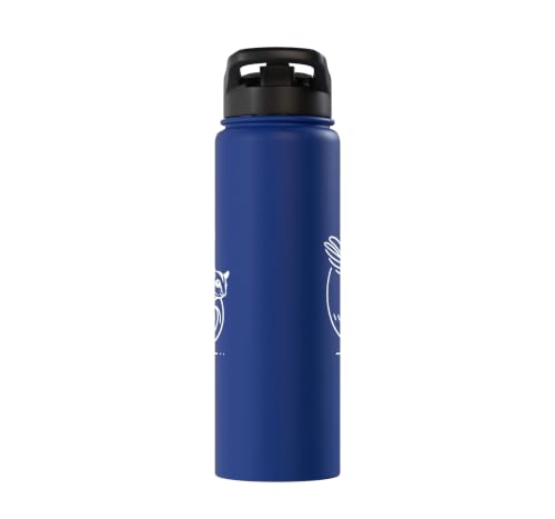 Sugar Glider Line Art Animal Lover Stainless Steel Insulated Water Bottle - color: Royal Blue