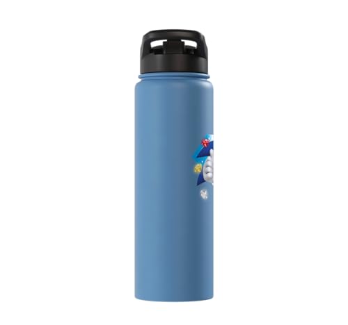 Sonic the Hedgehog 35th Anniversary Emerald Legacy Stainless Steel Insulated Water Bottle - color: Light Blue