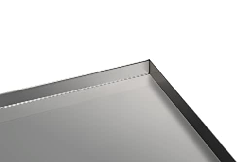 Stainless Steel Replacement Tray for Dog Crate, 47.2" x 29.1" Floor Pan for Feeding Bowl Leakproof Chew-Proof and Crack-Proof - size: 47"x29"