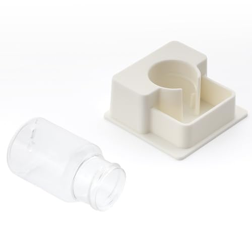 1 Pack Hamster Water Bowl Automatic Water Dispenser for Hamster Syrian Mice Gerbil Rodent (White)