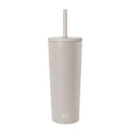 Simple Modern Iced Coffee Tumbler, Insulated | 24oz | Beige - color: -Almond Birch, size: 24 Ounces