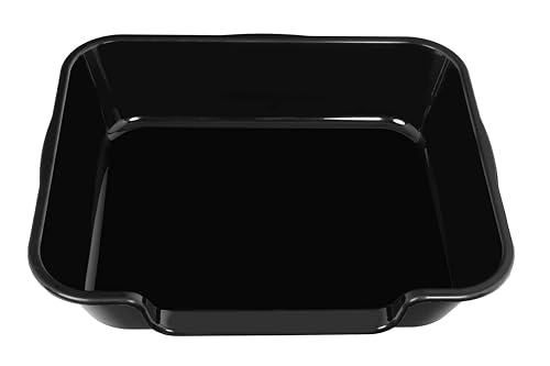 Extra Large Low Entry ABS Cat Litter Box, Black, 24" L x 20" W, 1 Pack | Durable low entry litter box, non-stick, odor-free, ideal for seniors, kittens, rabbits, large cats and multi-pet homes. - color: Black, size: Large (Pack of 1)