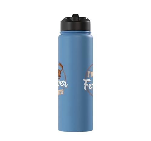 I'm Ferretver Yours Ferret Pet Animal Funny Ferret Stainless Steel Insulated Water Bottle - color: Light Blue