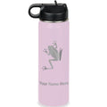 LaserGram Personalized 20oz Water Bottle, Tree Frog (Lavender) | Engraved Gift, Vacuum Insulated Stainless Steel, Flip-Top Straw Lid, Laser Engraved With Your Name - color: Lavender, size: 20 Ounces