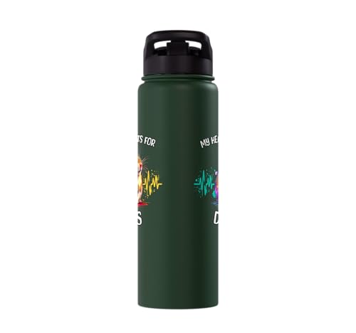 Degu ECG Degu Stainless Steel Insulated Water Bottle - color: Dark Green