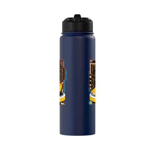 Sonic Racing CrossWorlds - Tails Stainless Steel Insulated Water Bottle - color: Navy Blue