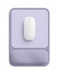 Ergonomic Mouse Pad with Wrist Rest, Gel Mousepad with Soft Wrist Support, Non-Slip PU Base, Smooth Surface Mouse Pad for Wrist Pain Relief, Computer Laptop Office Home & Gaming (Purple) - color: Purple
