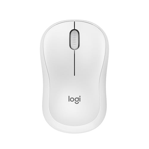 Logitech M240 Compact Silent Bluetooth Wireless Mouse - Off White | Bluetooth connectivity, no USB receiver, quiet clicks, 3 non-customizable buttons, 18-month battery life, PC Mac compatible - color: Off White, size: 1 Pack, style: Bluetooth