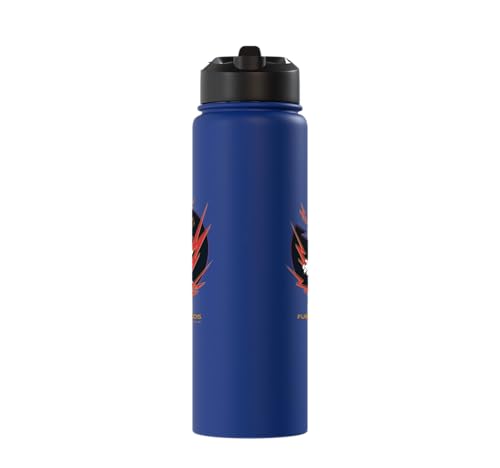 Sonic the Hedgehog 3 - Shadow "Fueled by Chaos" Stainless Steel Insulated Water Bottle - color: Royal Blue