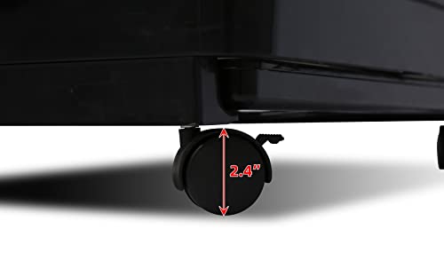 Homey Pet Rat Cage, Small Animal Cage for Ferret, Chinchilla, Guinea Pig | Lockable Wheels, Splash Guard, Easy-Clean Pull-Out Grid Tray, Non-Slip Ramp, Wide Shelf, Safe Lock, Chew-Proof, Black 3-Tier - size: 24.8"L x 16.5"W x 37.8"H