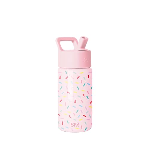 Simple Modern Kids Water Bottle & Toddler Cup | 14oz | Confetti | Insulated Stainless Steel Toddler Water Bottle, Kids Tumbler with Straw | Spill Proof for School, Girls, Boys | Confetti - color: -Confetti, size: 14 Ounces