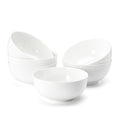 6 Pack Bone China Bowl Set, 28.5 oz Soup and Cereal Bowls, White | Lightweight & Durable Dinner Bowls for Salad Dessert Pasta Cereal Soup Rice Oatmeal, Microwave & Dishwasher Safe - size: 6 Pieces