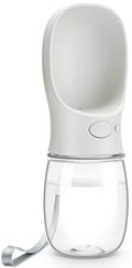 DEYACE Dog Water Bottle, Leak Proof Portable Pet Water Bottles for Dogs, Puppy Water Dispenser with Drinking Feeder for Travel (Milk White 12oz) - color: Milk White 12oz