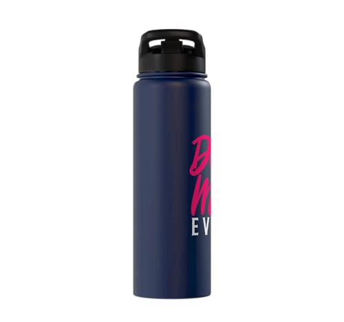 Best Degu Mom Ever Rodents Stainless Steel Insulated Water Bottle - color: Navy Blue