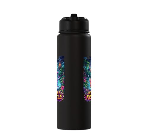 Off To Cause A Kerfuffle Wizard Mouse Riding Snail Stainless Steel Insulated Water Bottle