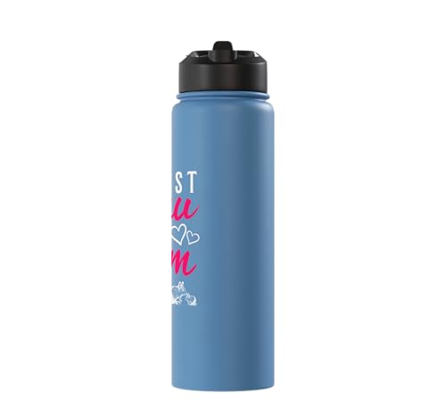Best Degu Mom Ever Rodents Stainless Steel Insulated Water Bottle - color: Light Blue