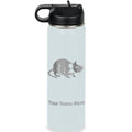 LaserGram Personalized 20oz Water Bottle, Rat (Light Blue) | Engraved Gift, Vacuum Insulated Stainless Steel, Flip-Top Straw Lid, Laser Engraved With Your Name - color: Light Blue, size: 20 Ounces