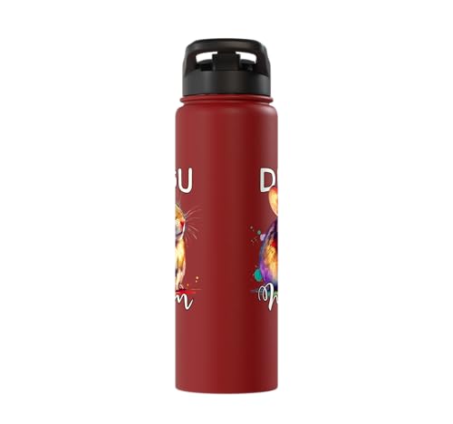Degu Mom Degu Stainless Steel Insulated Water Bottle - color: Red