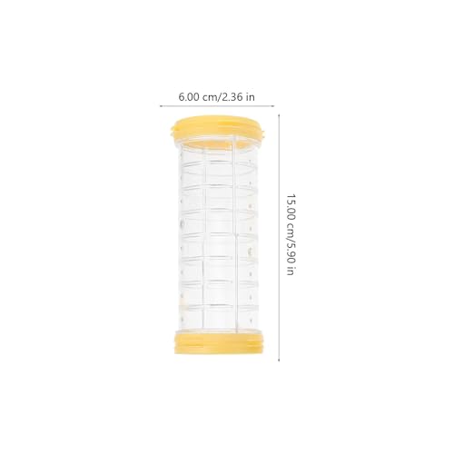 Mipcase Hamster Tubes and Tunnels Kit 2Pcs Transparent DIY Rat Maze Tunnel Expand Cage Playground for Small Animals 6.10X4.72X2.36In