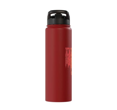 Degu Owner Retro Chilean Rodent Degus Stainless Steel Insulated Water Bottle - color: Red