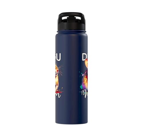 Degu Mom Degu Stainless Steel Insulated Water Bottle - color: Navy Blue