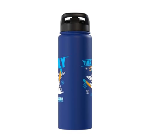 Sonic the Hedgehog - Ski Flying Tails Stainless Steel Insulated Water Bottle - color: Royal Blue