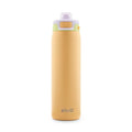 Ello Pop & Fill Insulated Stainless Steel Water Bottle with Quick Fill Lid, Leakproof Locking, Sip or Chug Spout, BPA-Free, Double Wall Vacuum Insulated for Sports, Travel & School- 22oz / 32oz / 40oz - color: Sunset Meadow, style: 22oz