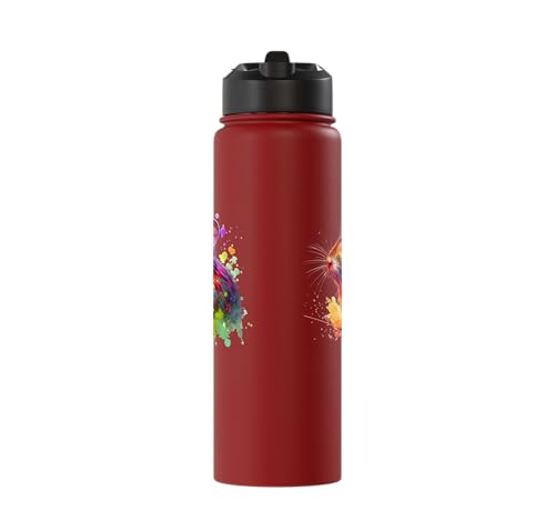 Degu Stainless Steel Insulated Water Bottle - color: Red