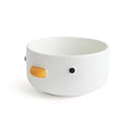 PURROOM Funny Cute Duck Bowl, Handmade Glaze Duck Safety Ceramics 17oz Soup Bowls, 4.6'' Rice Bowl. (500ML) - size: 4.6'' Soup Bowl